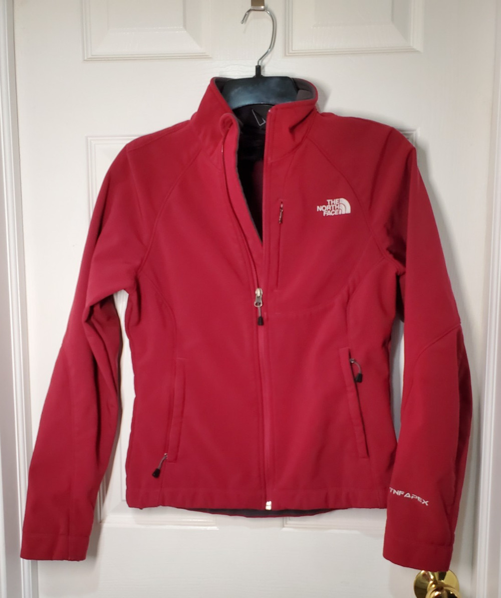 The North Face TNF Apex Soft Shell Jacket Womens Small Fleece Lined Full Zip